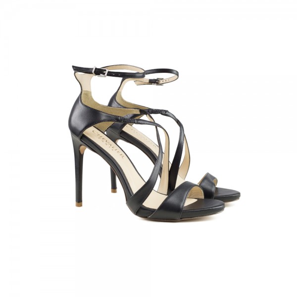 CHEVALIER SQUARE HIGH HEEL SANDAL CF 48.004 BLACK