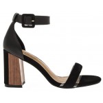 THICK HEEL SANDAL CHEVALIER Μαύρο