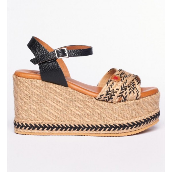 Oh My Sandals Γυναικεία Πέδιλα 5082 TRENZA NEGRO CB