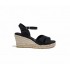Oh My Sandals Γυναικείο δερμάτινο πέδιλο 5480 DOYA NEGRO
