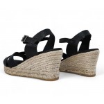 Oh My Sandals Γυναικείο δερμάτινο πέδιλο 5480 DOYA NEGRO