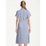 Tamaris AOMORI striped half sleeve shirt dress TAW0145 53117 Arctic Ice/Bright White Striped