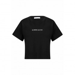 Tamaris Women's crop T-shirt Arlon TAW0171 80009 BLACK