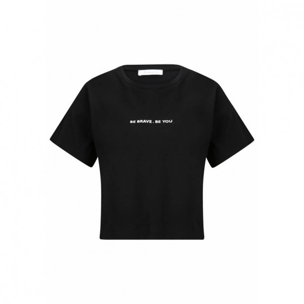 Tamaris Women's crop T-shirt Arlon TAW0171 80009 BLACK