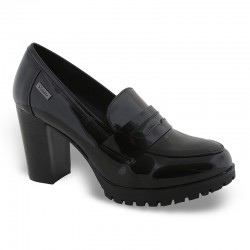 ZAK PLATFORM HEEL LOAFERS SD57057-35 black patent