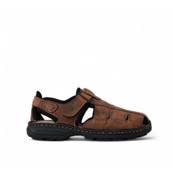 ANATOMIC NICOLAS δερμάτινα παπουτσοπέδιλα NC-1836-33 BROWN