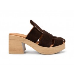 MAGO LEATHER MULE 26703-44 BROWN 