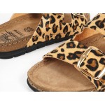 Sunny Sandals SIENNA δερμάτινες παντόφλες 50302 Λεοπάρ