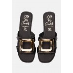 Oh My Sandals δερμάτινη παντοφλα Caterina 5565 black