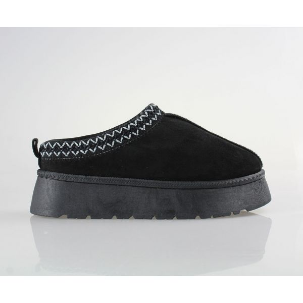 BLONDIE suede με γούνα και ψηλή σόλα sd07027-34 black BLONDIE suede με γούνα και ψηλή σόλα sd07027-34 black