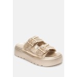 ANATOMIC NICOLAS Παντόφλες FLATFORMS NC-9026-44 GOLD