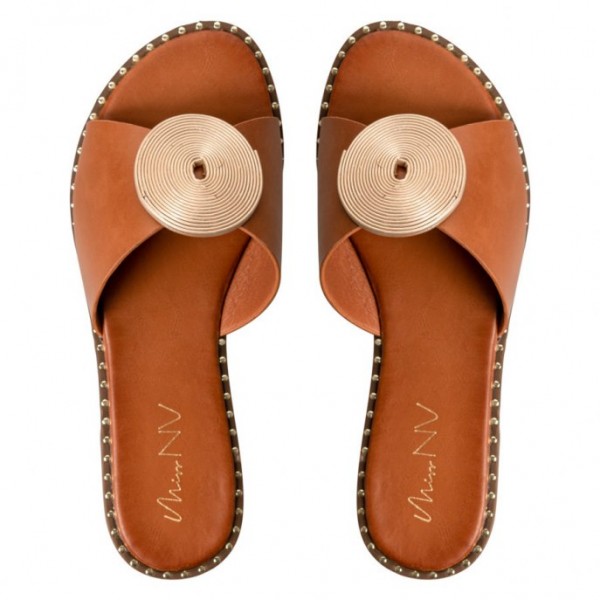ENVIE FLAT SANDALS V96-15439-28 ΚΑΜΕΛ ENVIE FLAT SANDALS V96-15439-28 ΚΑΜΕΛ