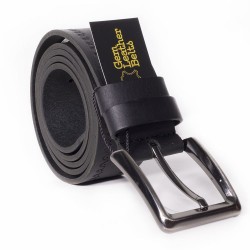 Gem Ανδρική Δερμάτινη sport ζώνη μαύρη 4cm S/BMS2-40-80