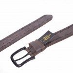 Gem Ανδρική Δερμάτινη sport ζώνη καφέ 4cm S/TER-40-80